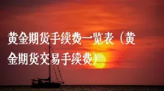 期货黄金和黄金td手续费(期货黄金和黄金td手续费一样吗)_https://cj.meihuadianqi.com_财经分析_第1张