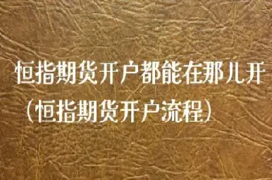 呼和浩特恒指手续费(恒指手续费多少钱一手)_https://cj.meihuadianqi.com_财经分析_第1张