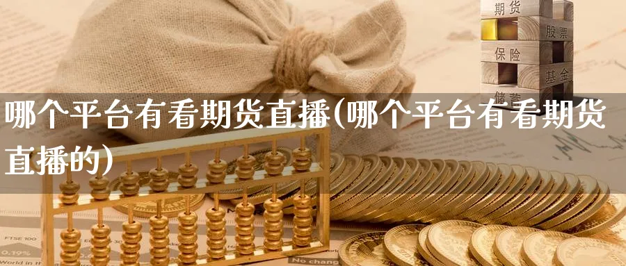 哪个平台有看期货直播(哪个平台有看期货直播的)_https://cj.meihuadianqi.com_期货财经_第1张